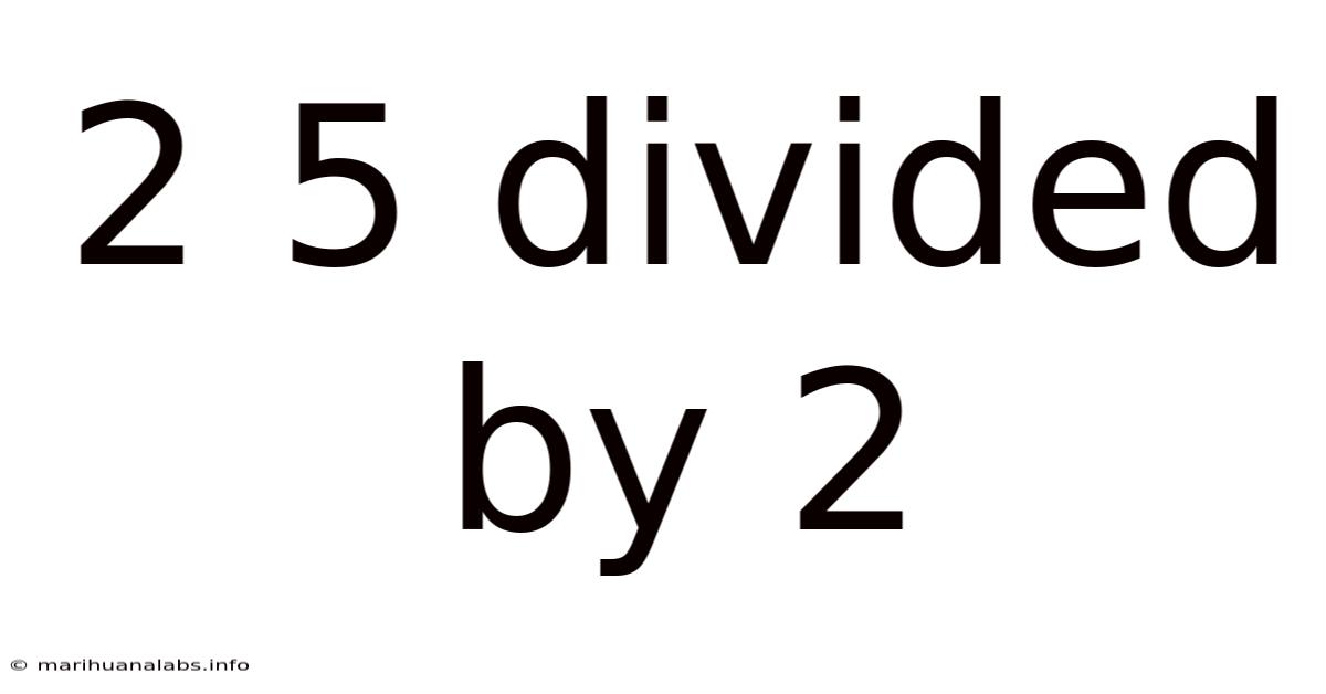2 5 Divided By 2