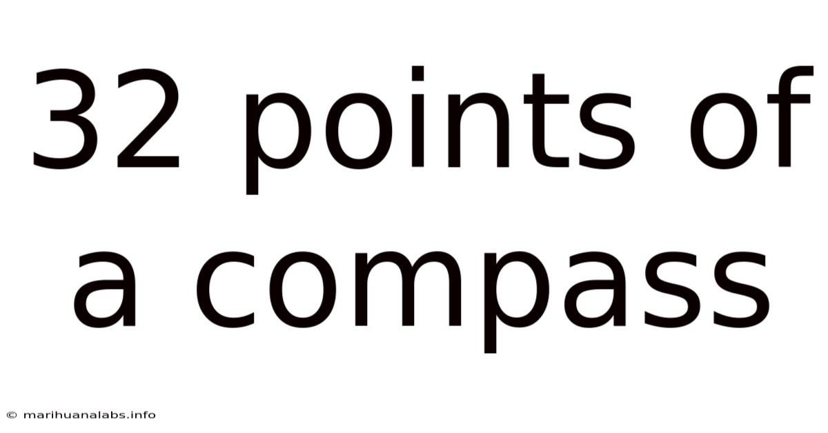 32 Points Of A Compass