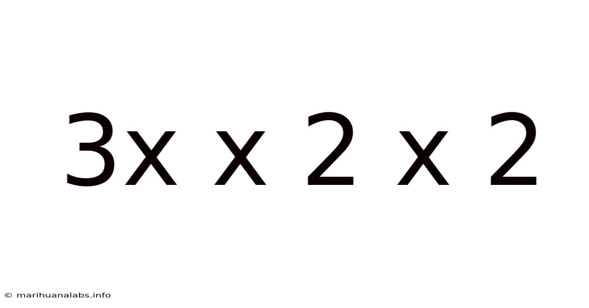 3x X 2 X 2