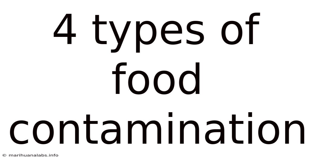 4 Types Of Food Contamination