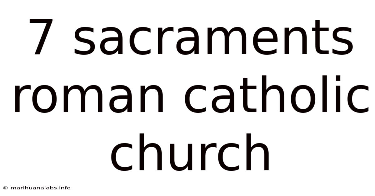 7 Sacraments Roman Catholic Church