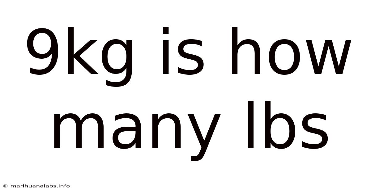 9kg Is How Many Lbs