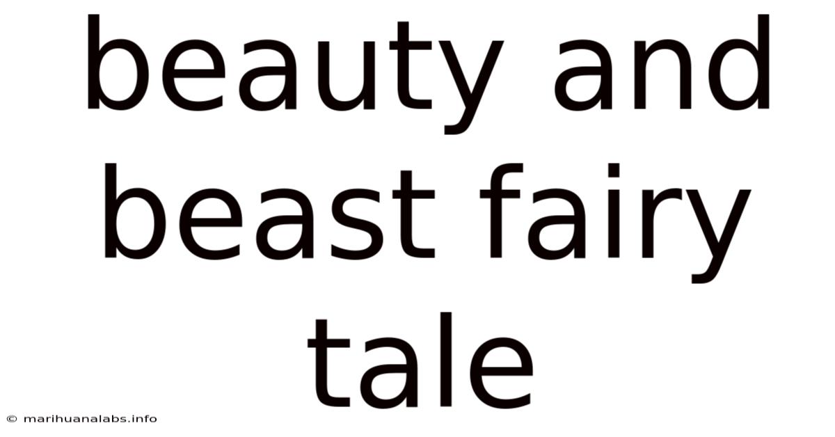 Beauty And Beast Fairy Tale