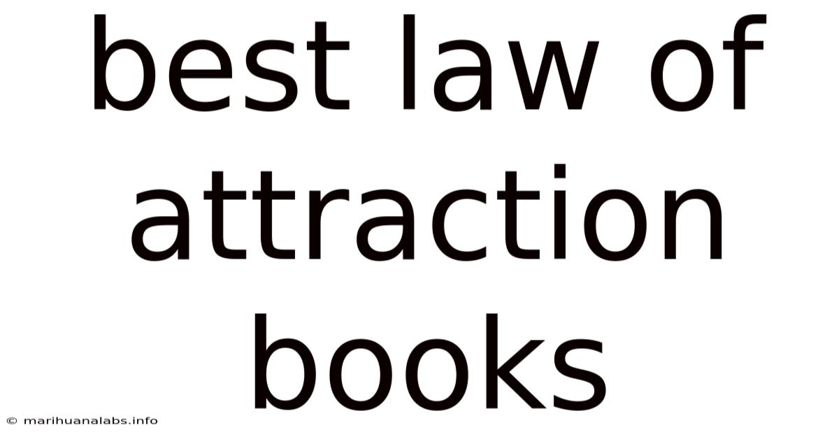 Best Law Of Attraction Books