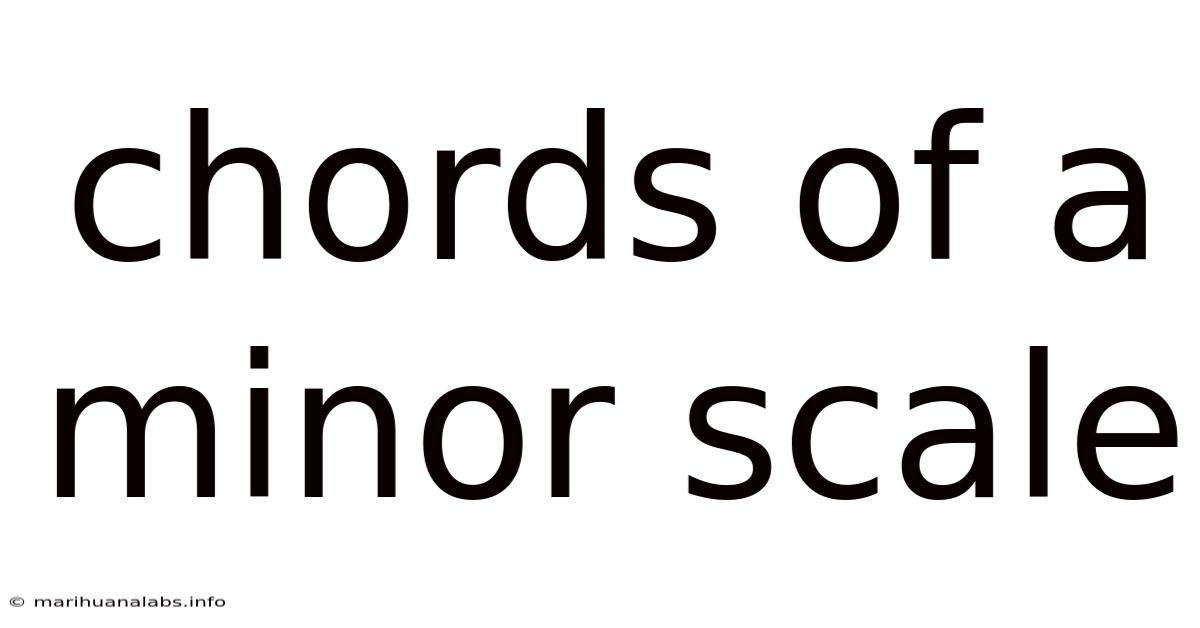Chords Of A Minor Scale