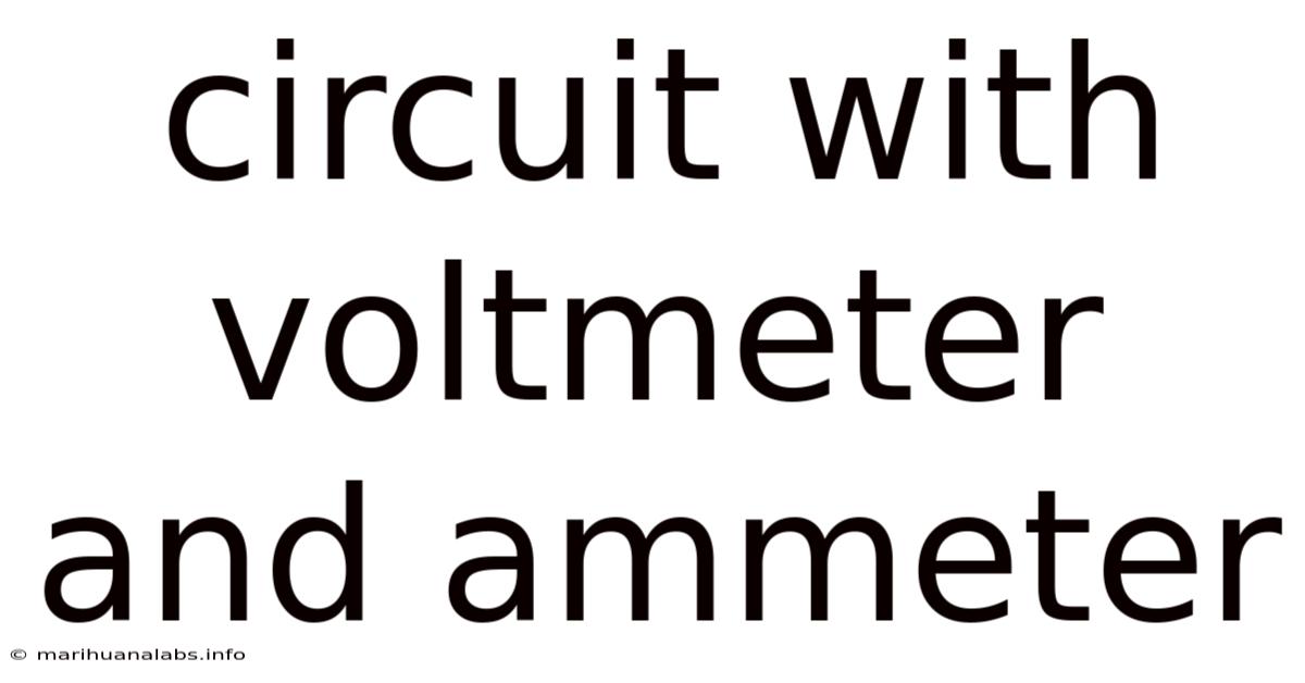 Circuit With Voltmeter And Ammeter