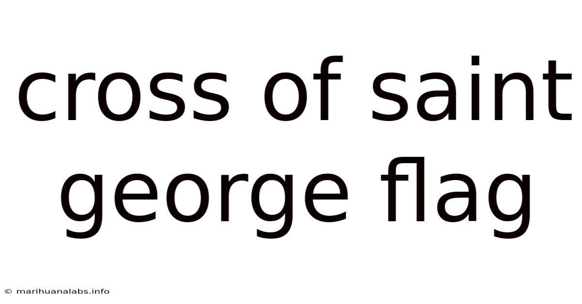 Cross Of Saint George Flag