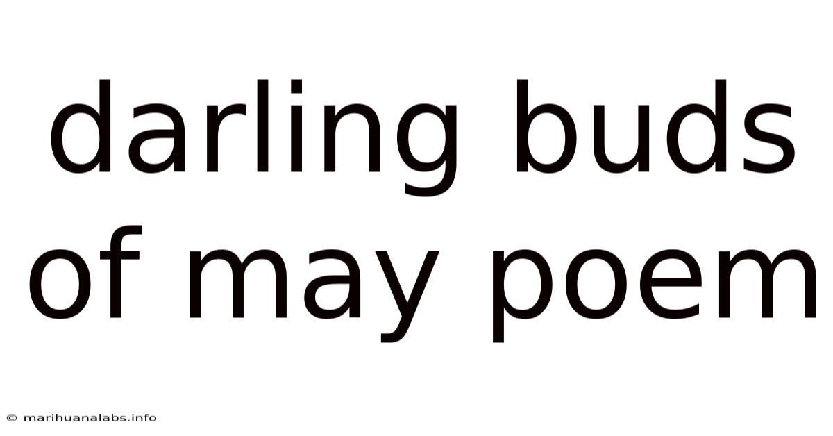 Darling Buds Of May Poem
