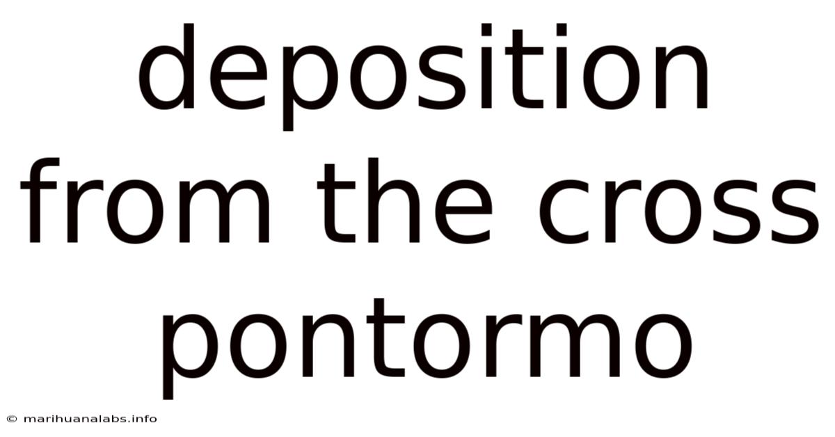 Deposition From The Cross Pontormo