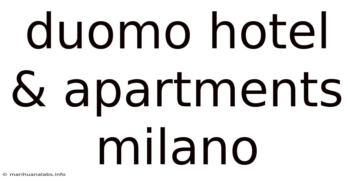 Duomo Hotel & Apartments Milano