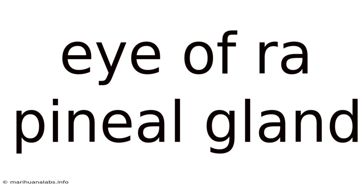 Eye Of Ra Pineal Gland