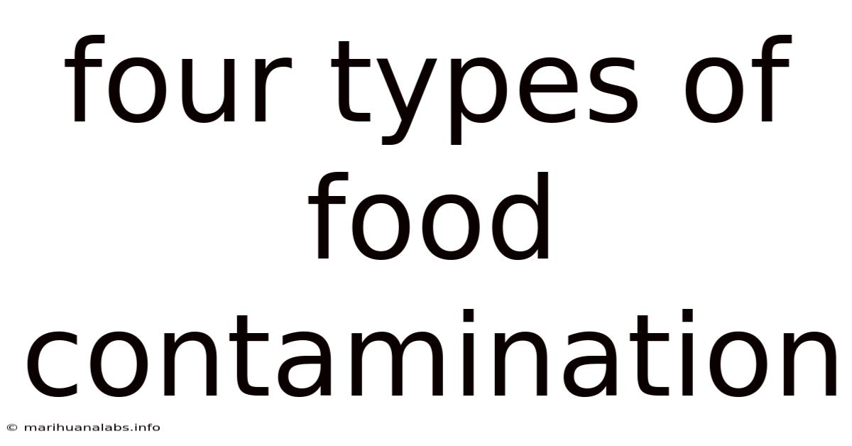 Four Types Of Food Contamination