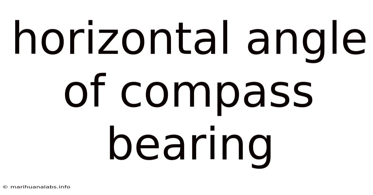 Horizontal Angle Of Compass Bearing