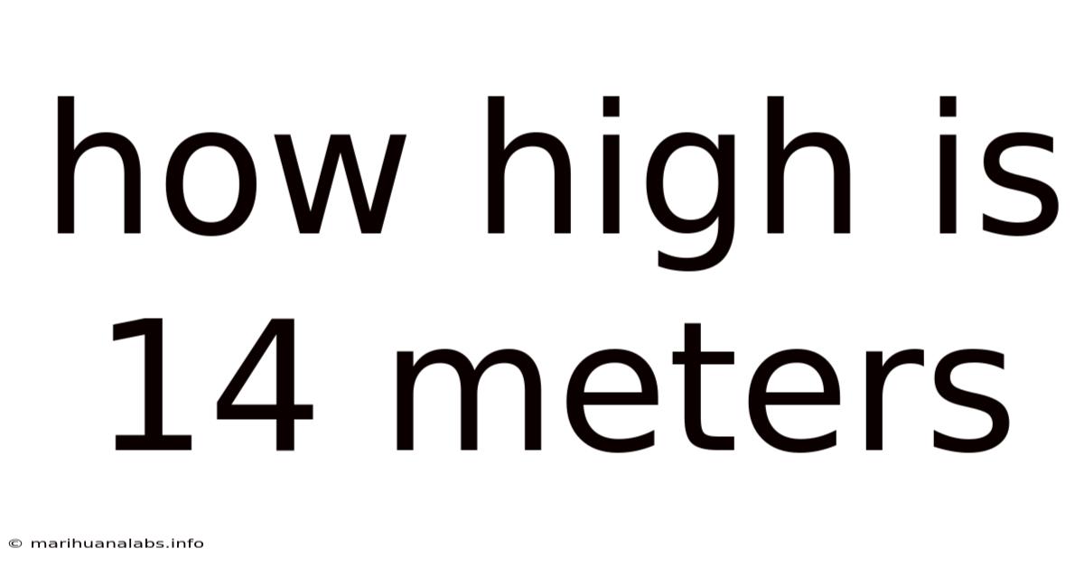 How High Is 14 Meters