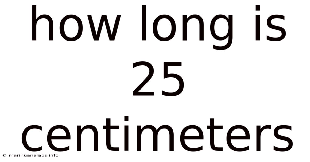 How Long Is 25 Centimeters