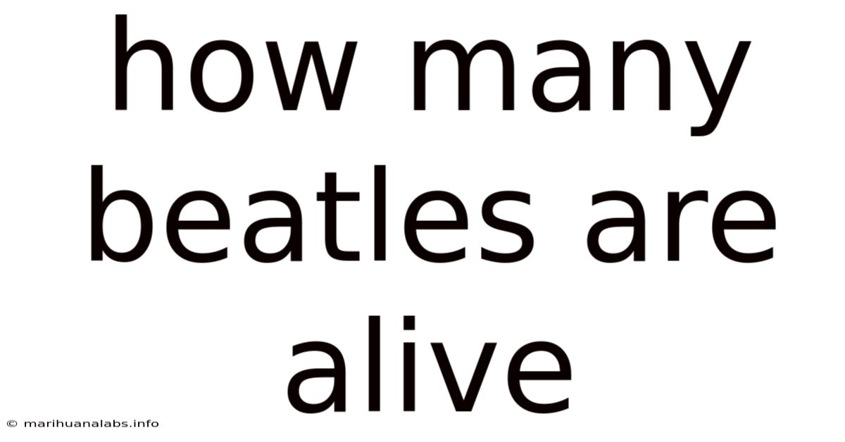 How Many Beatles Are Alive