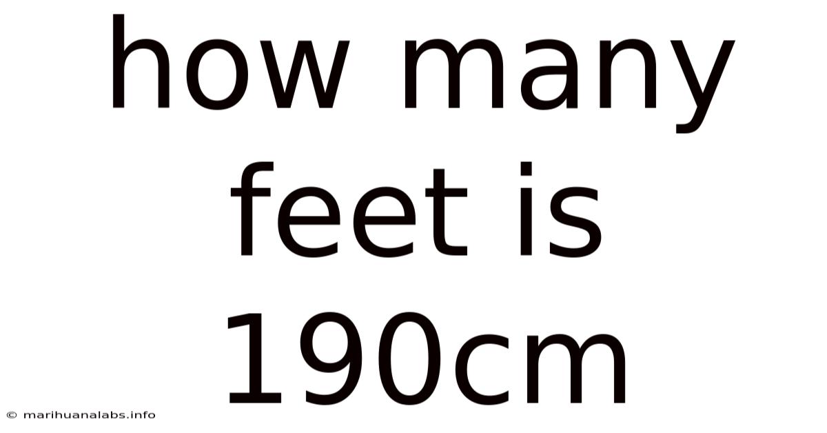 How Many Feet Is 190cm