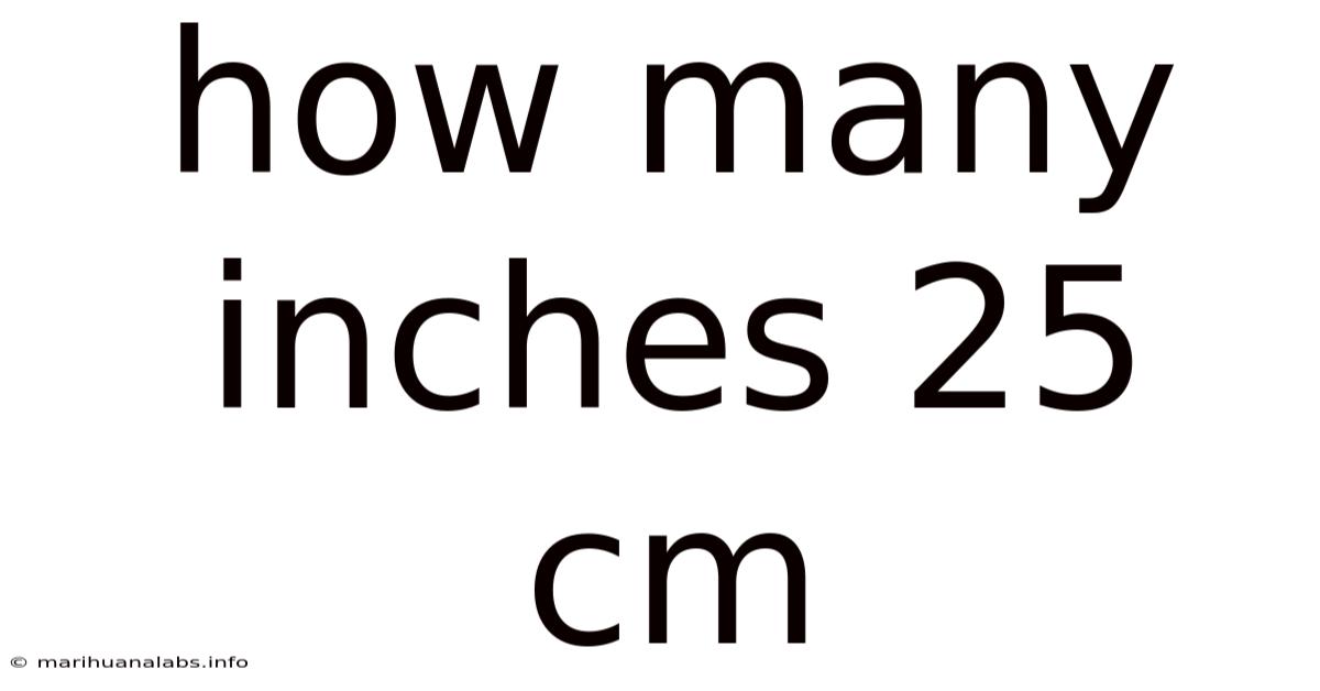 How Many Inches 25 Cm