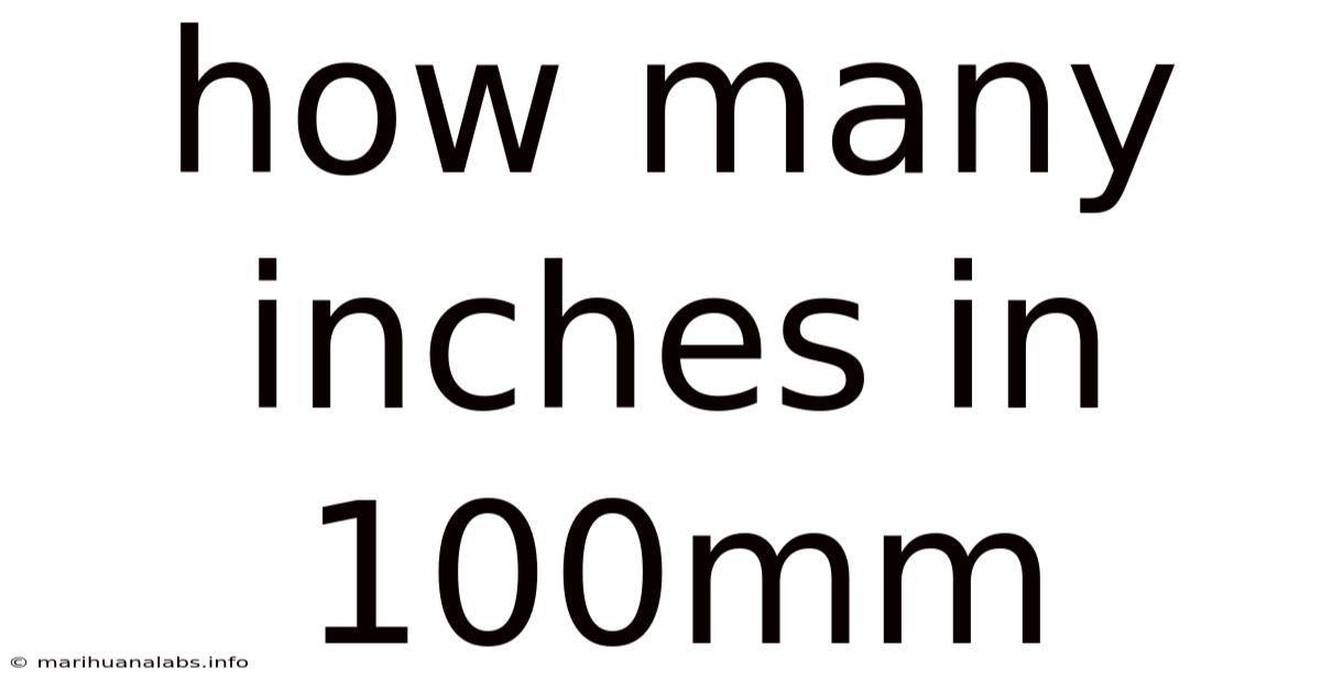 How Many Inches In 100mm