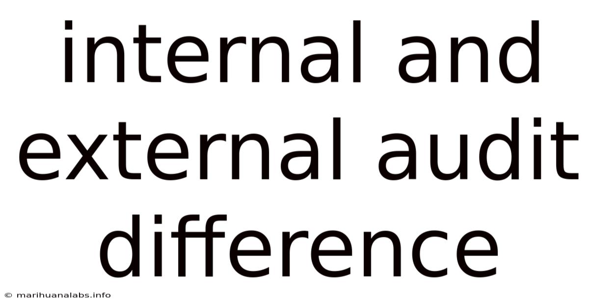 Internal And External Audit Difference