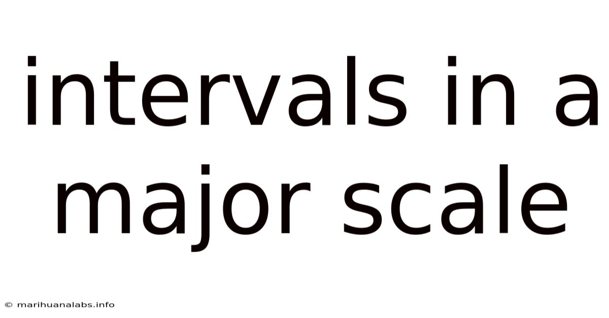 Intervals In A Major Scale