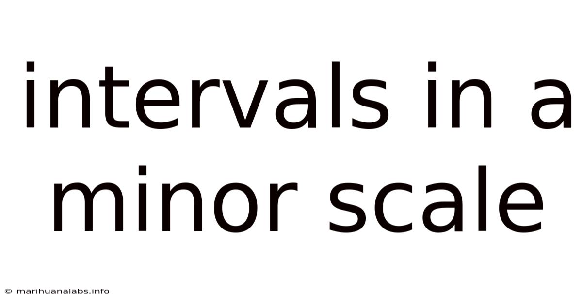 Intervals In A Minor Scale