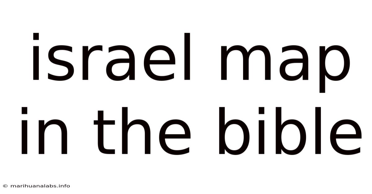 Israel Map In The Bible