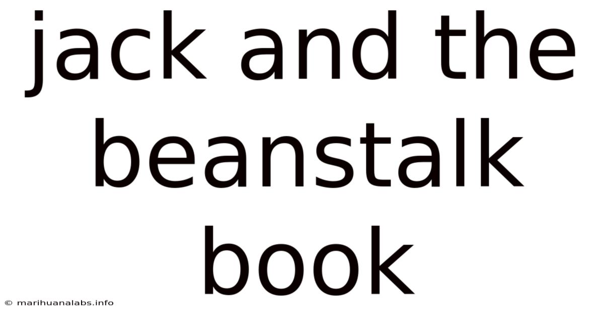 Jack And The Beanstalk Book