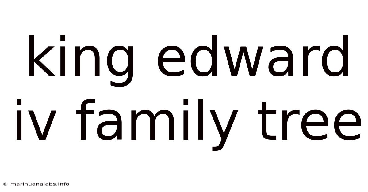 King Edward Iv Family Tree