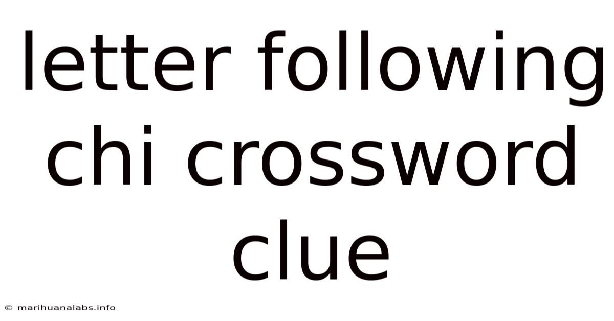 Letter Following Chi Crossword Clue