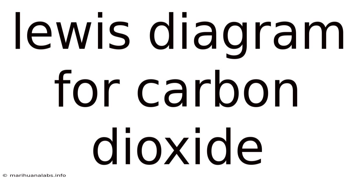 Lewis Diagram For Carbon Dioxide