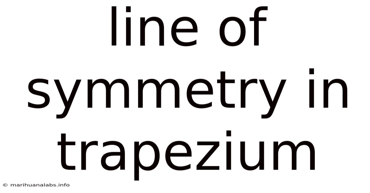 Line Of Symmetry In Trapezium