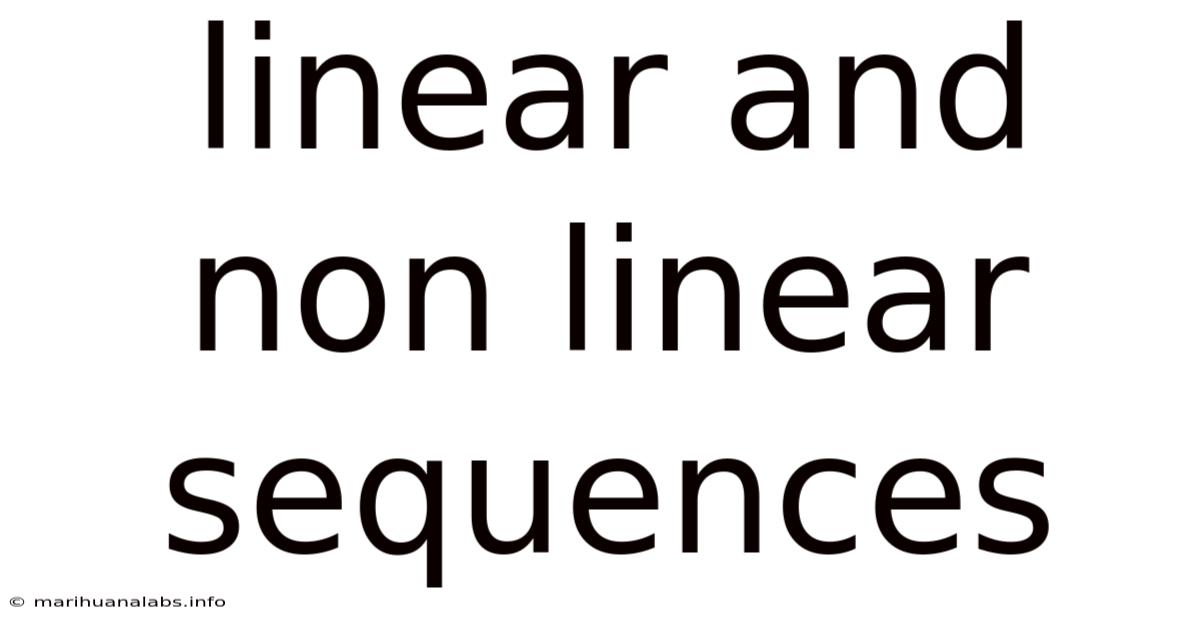 Linear And Non Linear Sequences