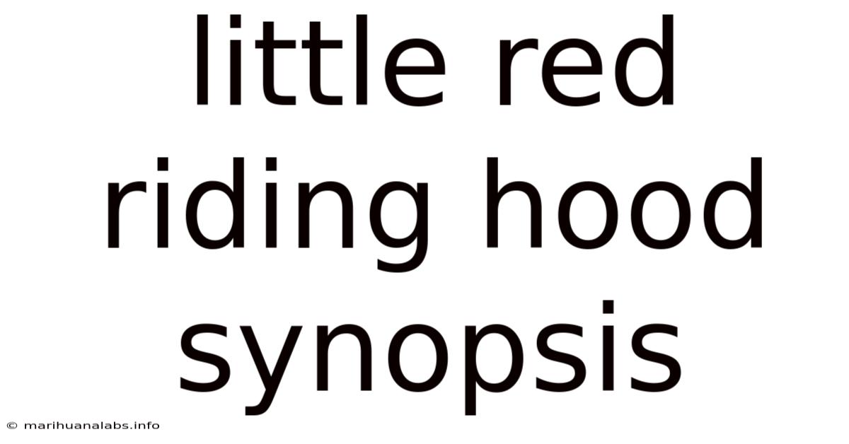 Little Red Riding Hood Synopsis