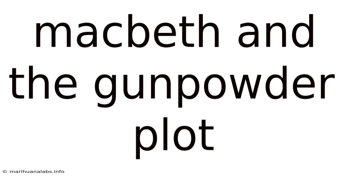 Macbeth And The Gunpowder Plot