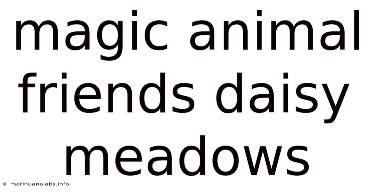 Magic Animal Friends Daisy Meadows