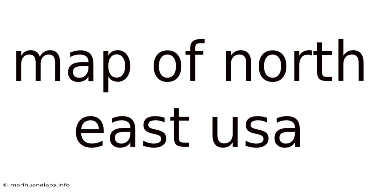 Map Of North East Usa