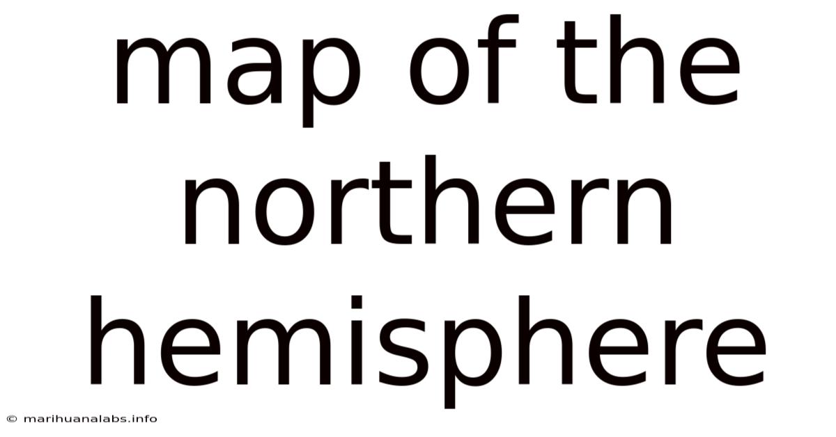 Map Of The Northern Hemisphere