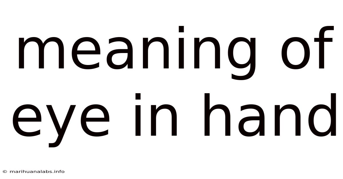 Meaning Of Eye In Hand