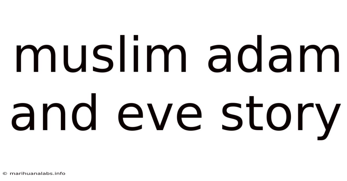 Muslim Adam And Eve Story