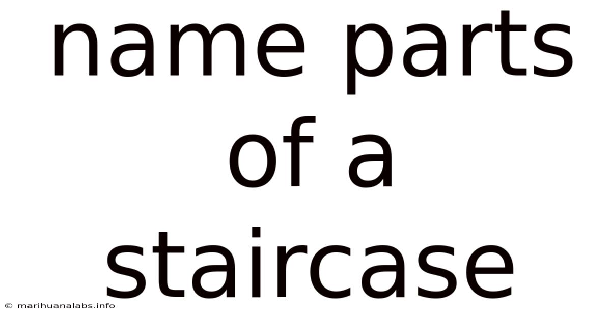 Name Parts Of A Staircase