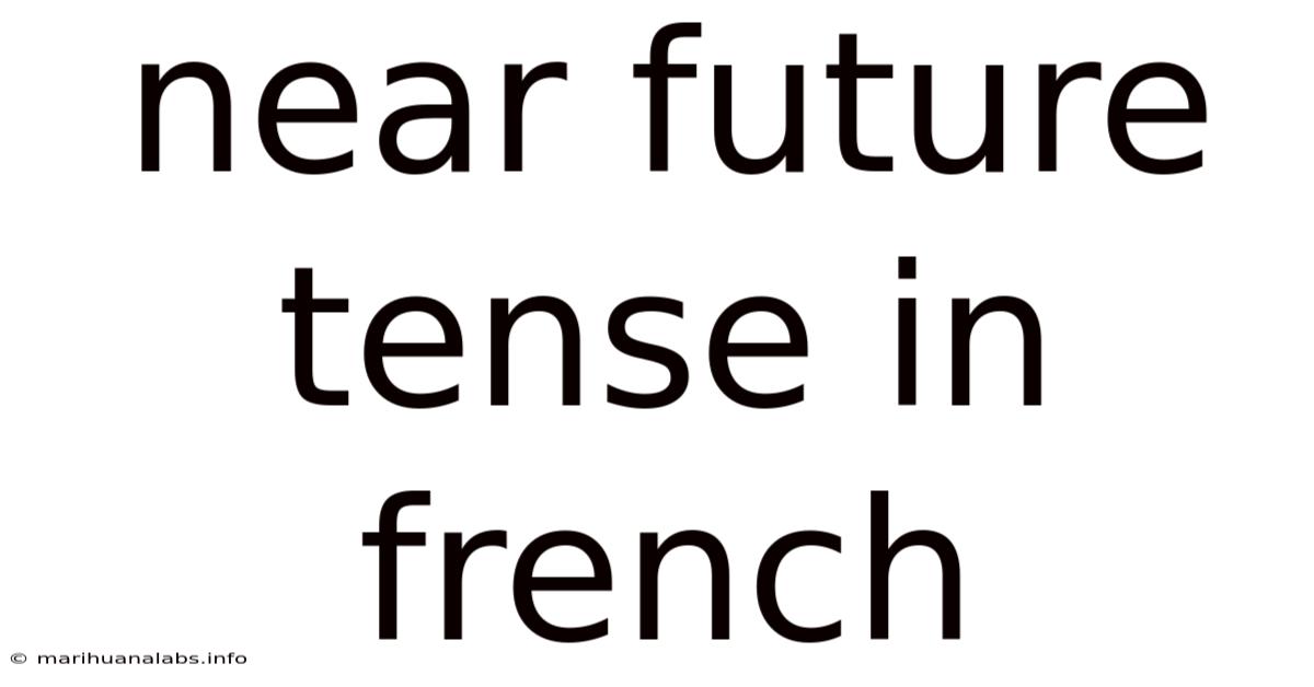 Near Future Tense In French