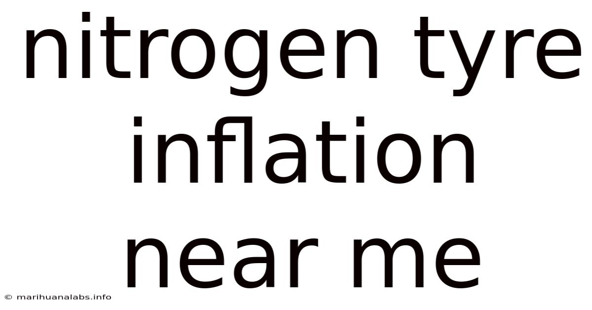 Nitrogen Tyre Inflation Near Me