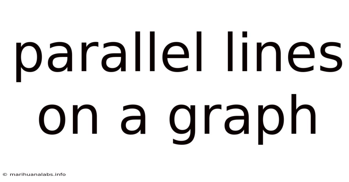 Parallel Lines On A Graph