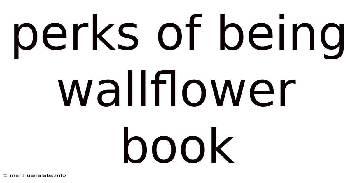 Perks Of Being Wallflower Book