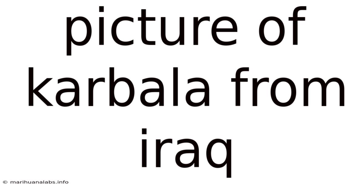 Picture Of Karbala From Iraq