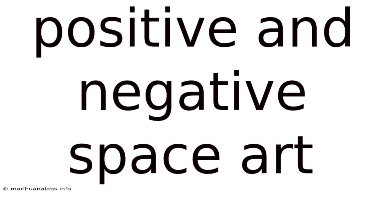 Positive And Negative Space Art