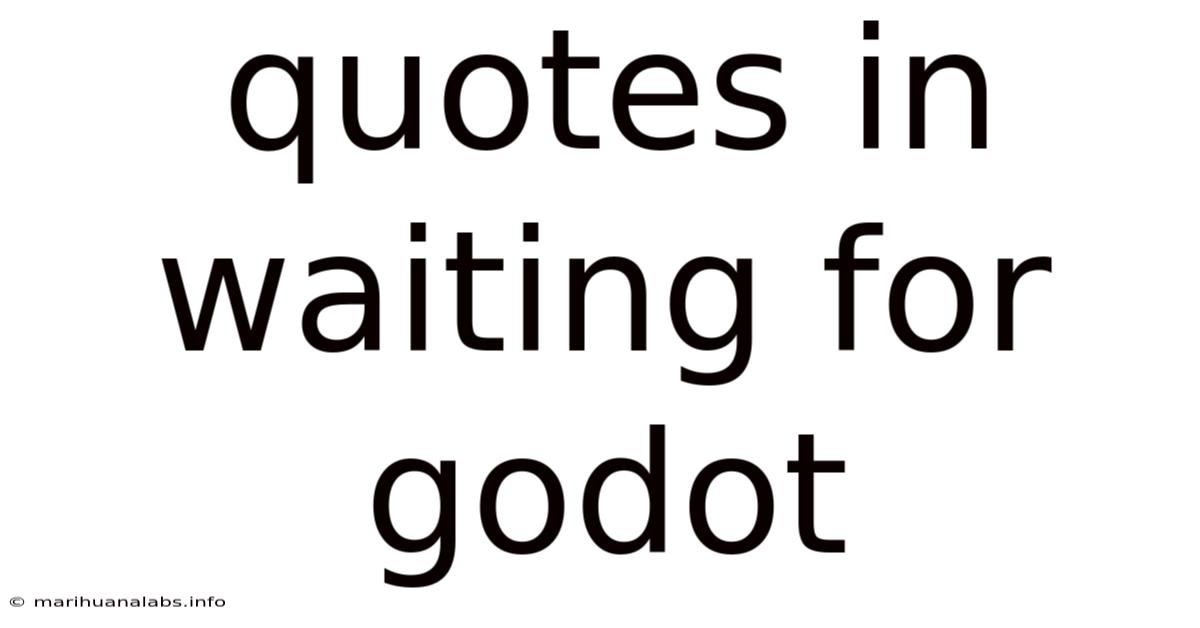 Quotes In Waiting For Godot