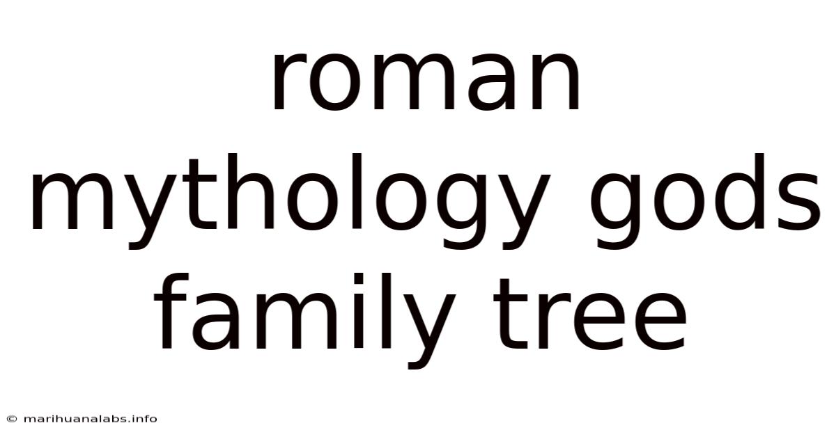 Roman Mythology Gods Family Tree