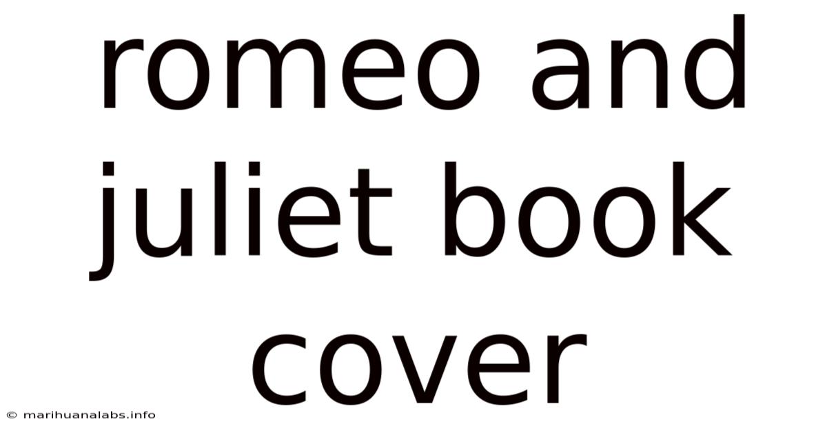 Romeo And Juliet Book Cover